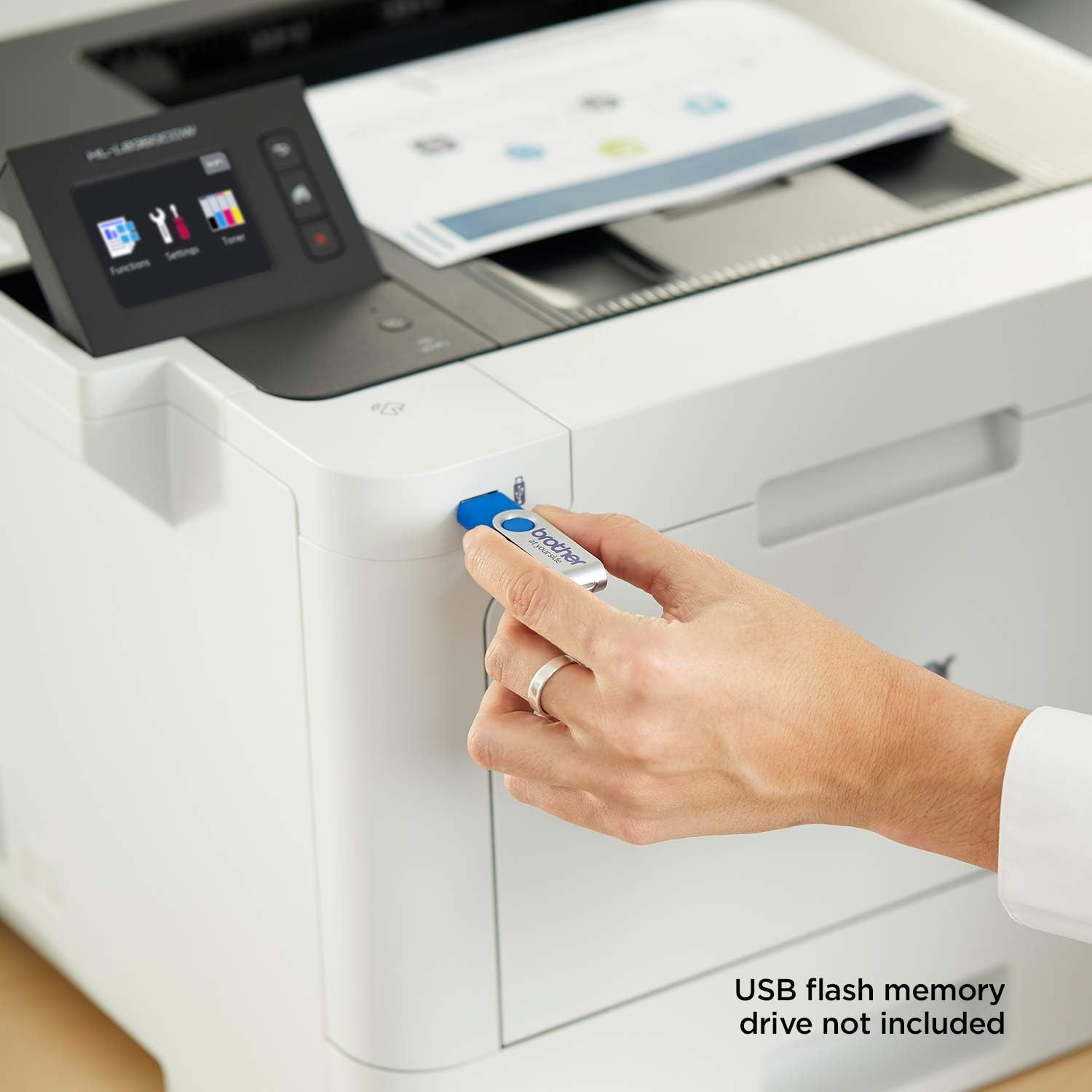 Brother Business Color Laser Printer, HL-L8360CDW, Wireless Networking, Automatic Duplex Printing, Mobile Printing, Cloud printing,  Dash Replenishment Ready,White - Image 8